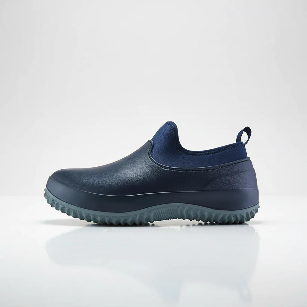 Waterproof Slip-On Work Shoes with Non-Slip Sole