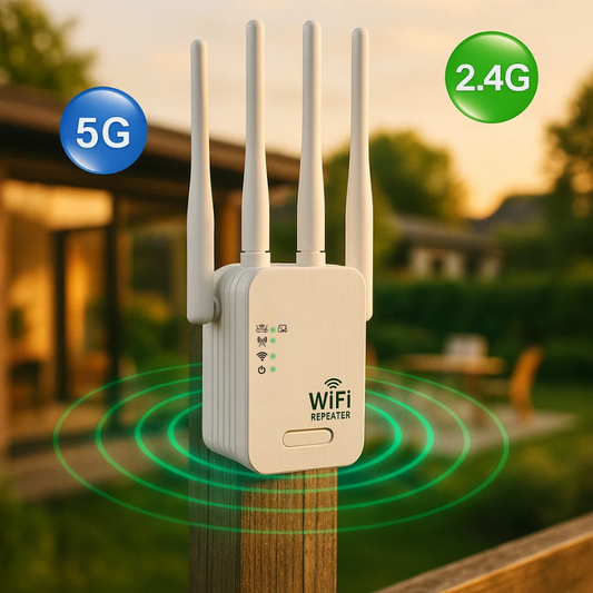 Dual-Band WiFi Repeater for Whole Home Coverage