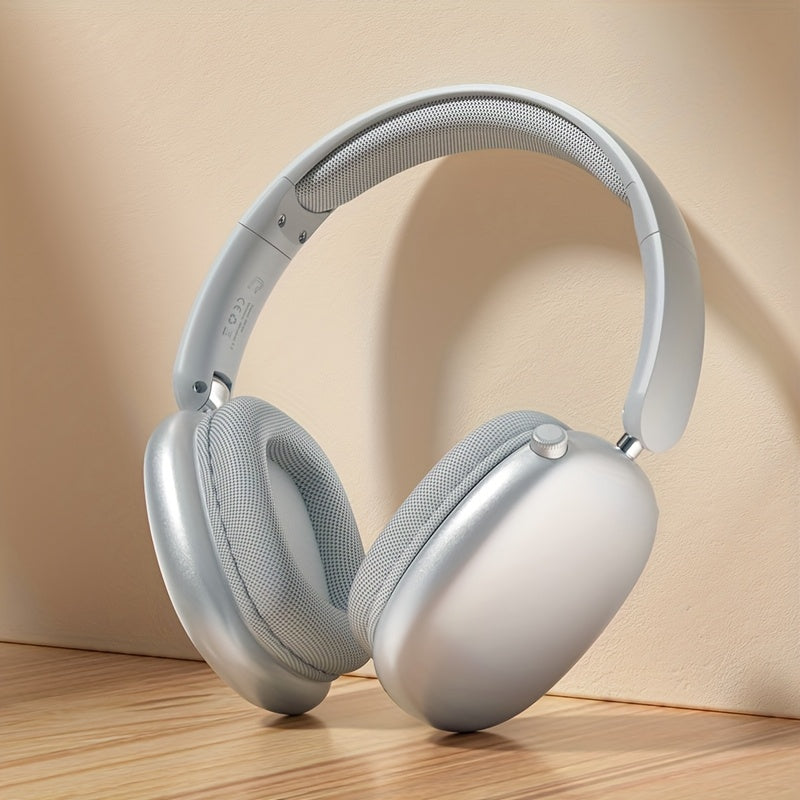 Wireless Foldable Headset with Adjustable Fit and Built-in Microphone