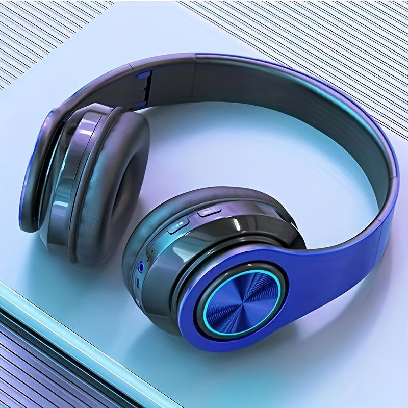 Wired and Wireless Foldable Headphones with USB-C Charging