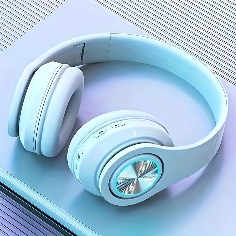 Wired and Wireless Foldable Headphones with USB-C Charging