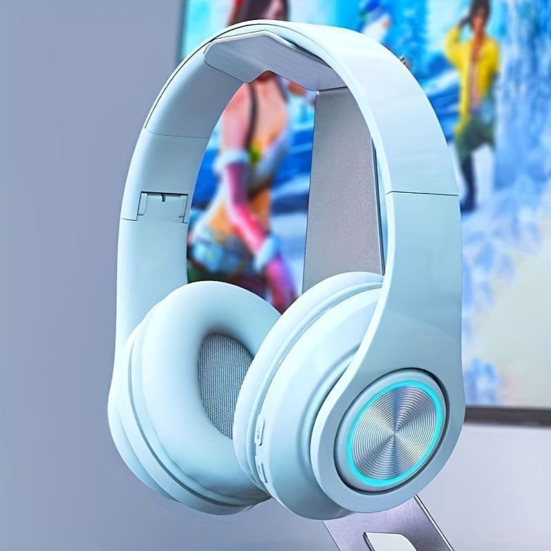 Wired and Wireless Foldable Headphones with USB-C Charging