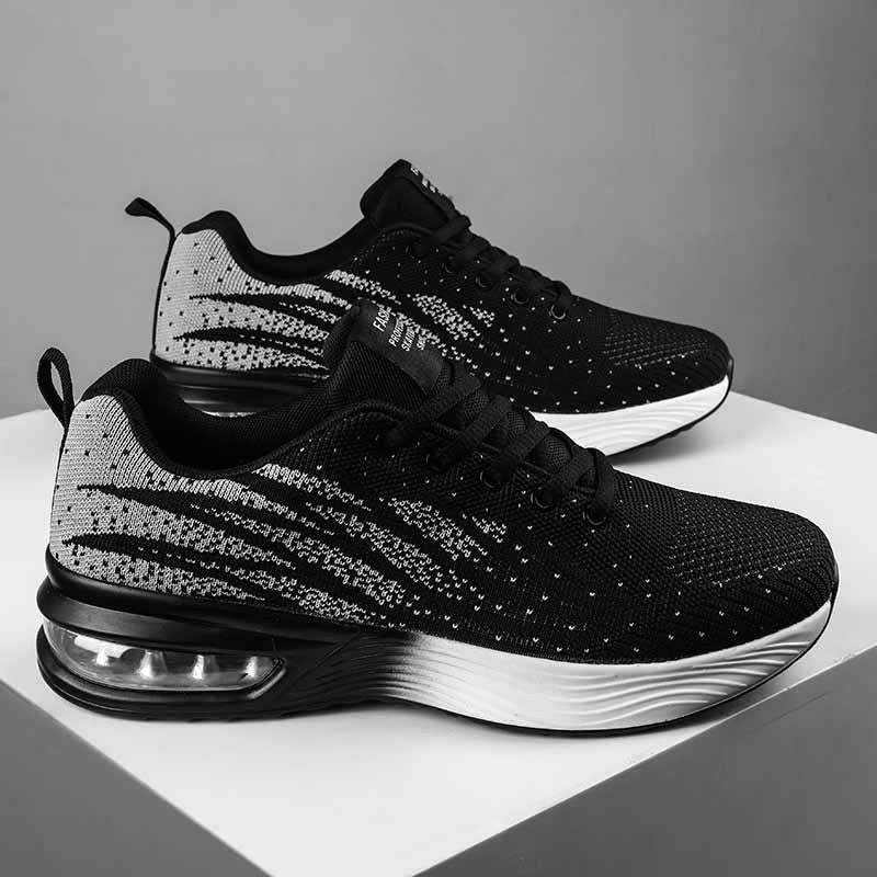 Lightweight Breathable Running Shoes with Lace-Up Closure