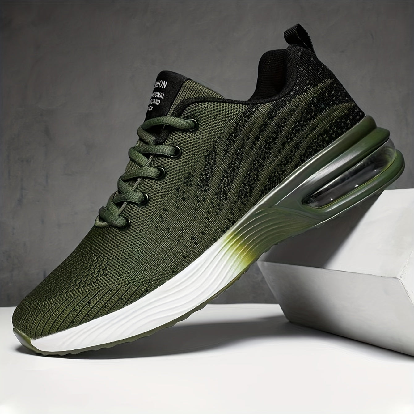 Lightweight Breathable Running Shoes with Lace-Up Closure
