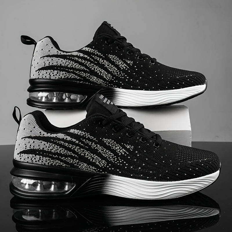 Lightweight Breathable Running Shoes with Lace-Up Closure