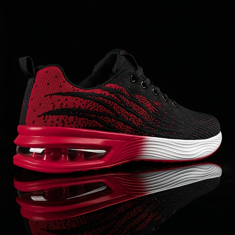 Lightweight Breathable Running Shoes with Lace-Up Closure