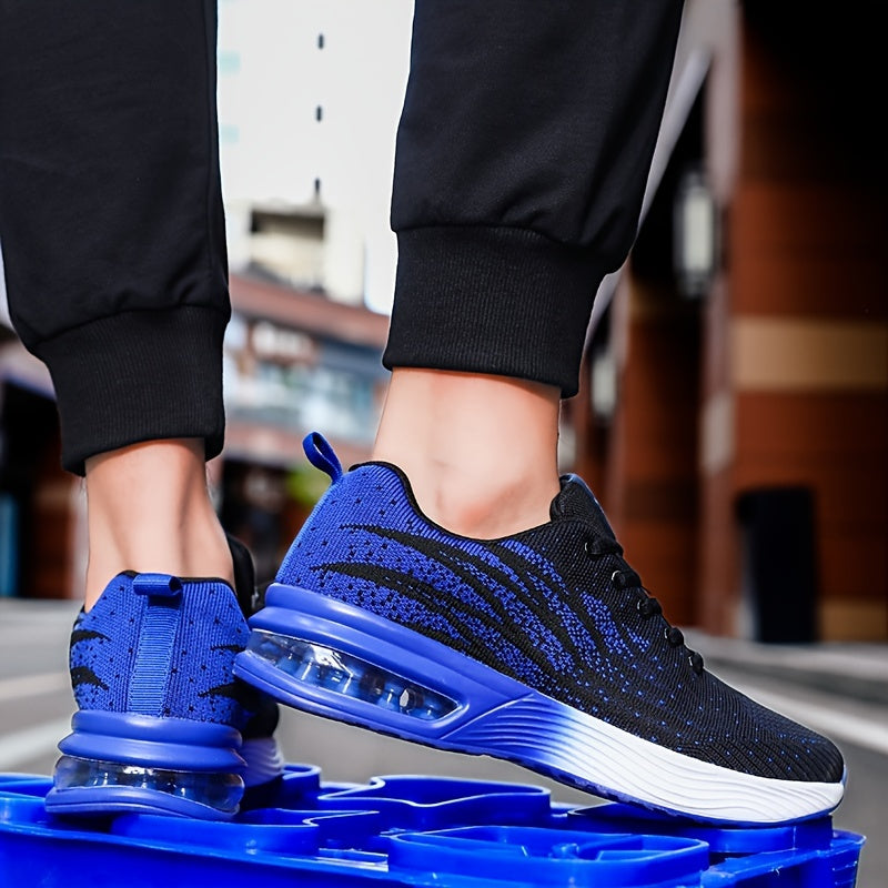 Lightweight Breathable Running Shoes with Lace-Up Closure