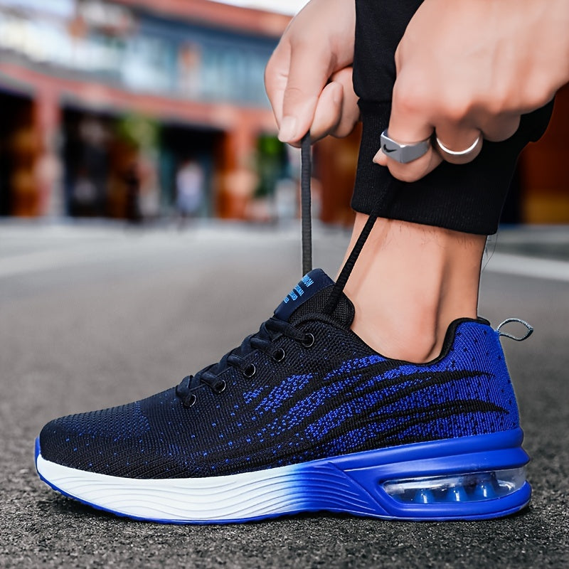 Lightweight Breathable Running Shoes with Lace-Up Closure