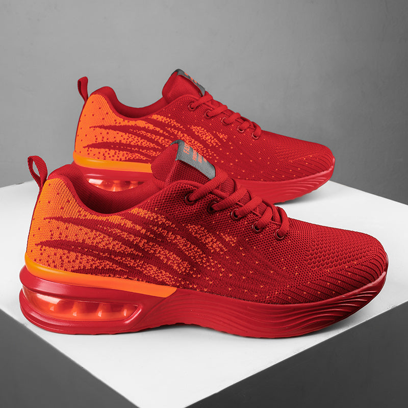 Lightweight Breathable Running Shoes with Lace-Up Closure