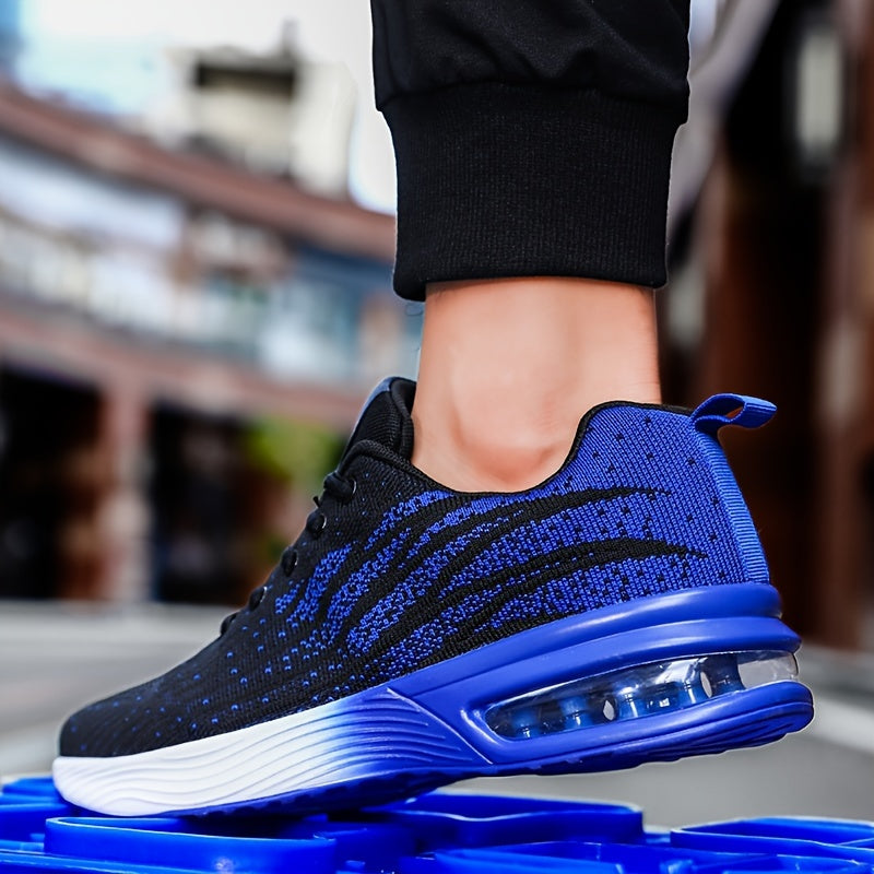 Lightweight Breathable Running Shoes with Lace-Up Closure