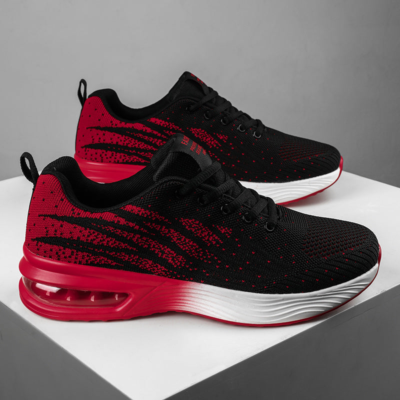 Lightweight Breathable Running Shoes with Lace-Up Closure