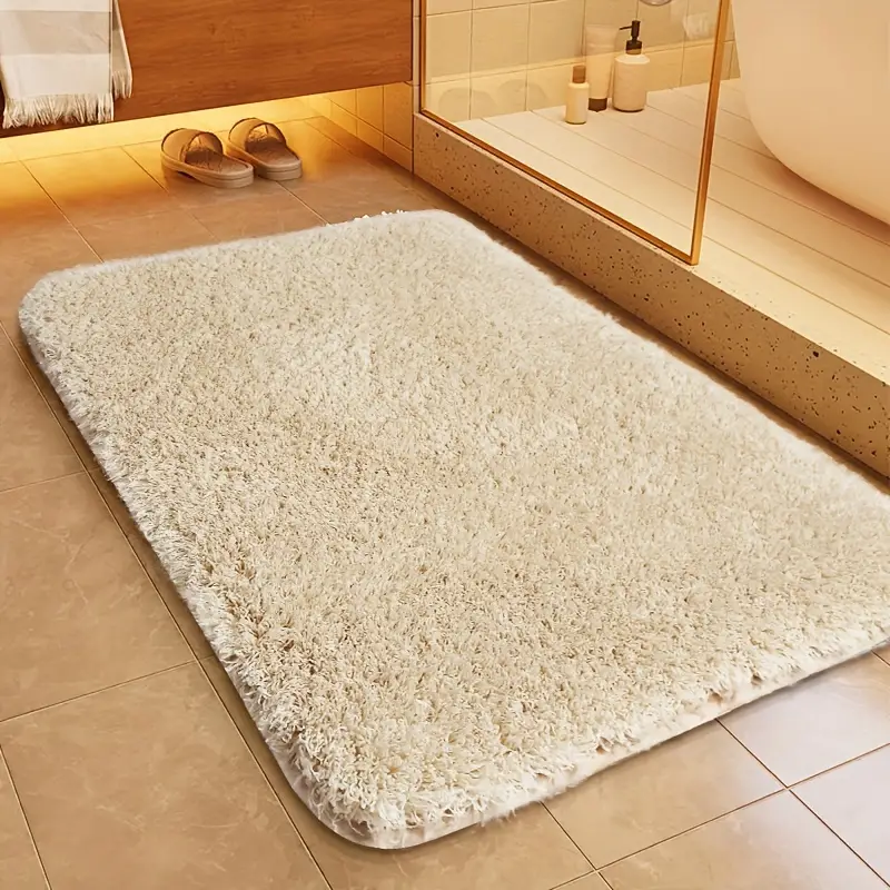 Plush Non-Slip Microfiber Bath Mat
