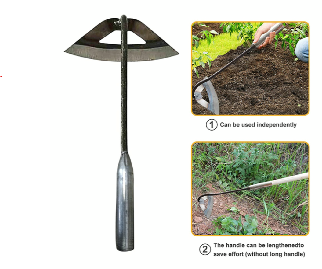 Ergonomic Steel Garden Fork for Easy Weeding