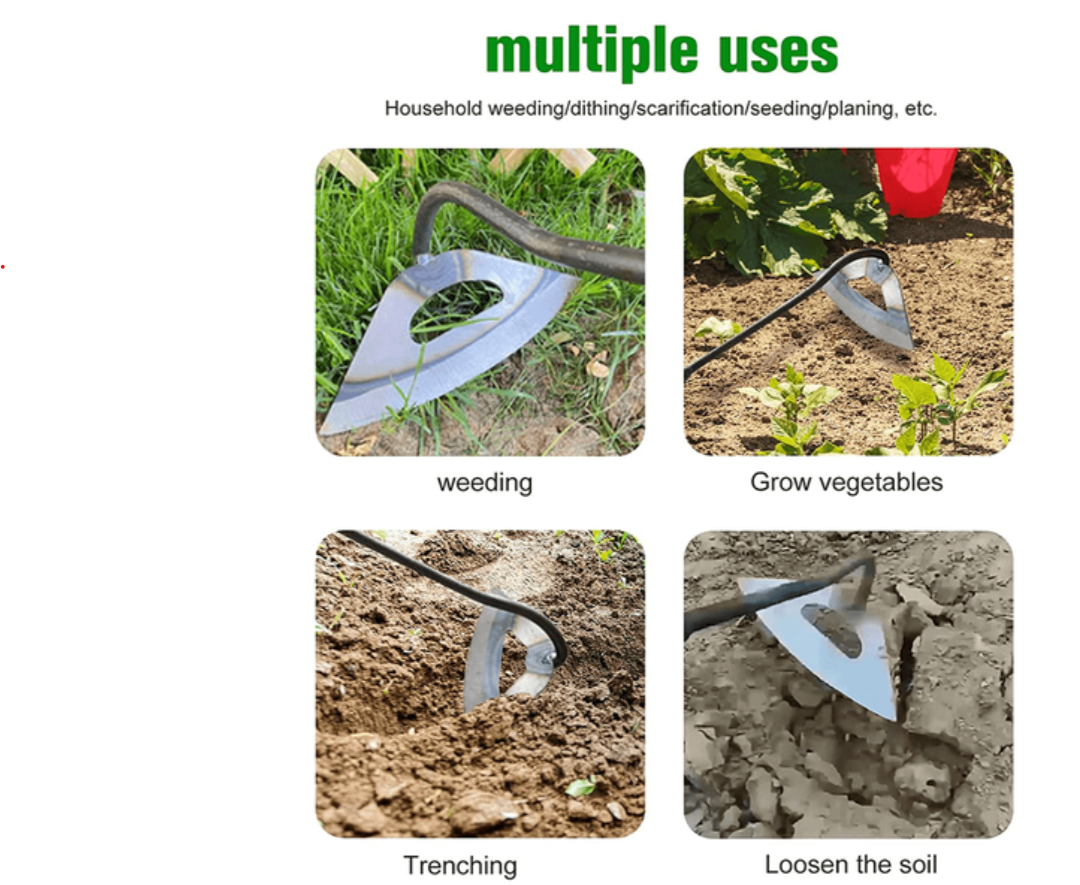 Ergonomic Steel Garden Fork for Easy Weeding