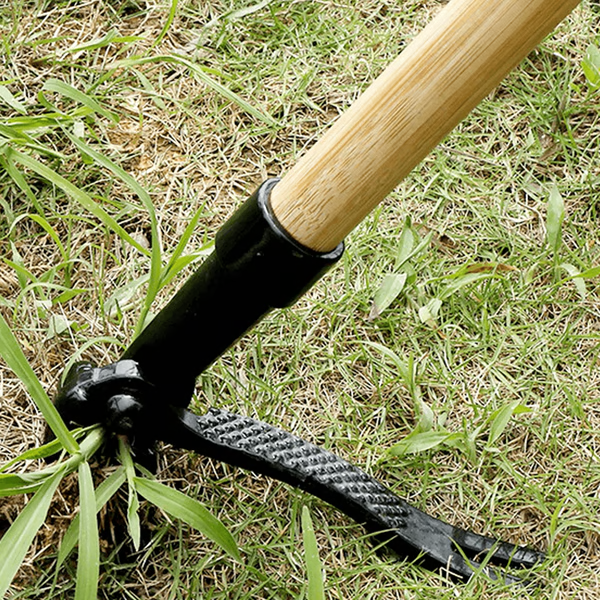 Standing Weed Remover with Five-Pronged Steel Head
