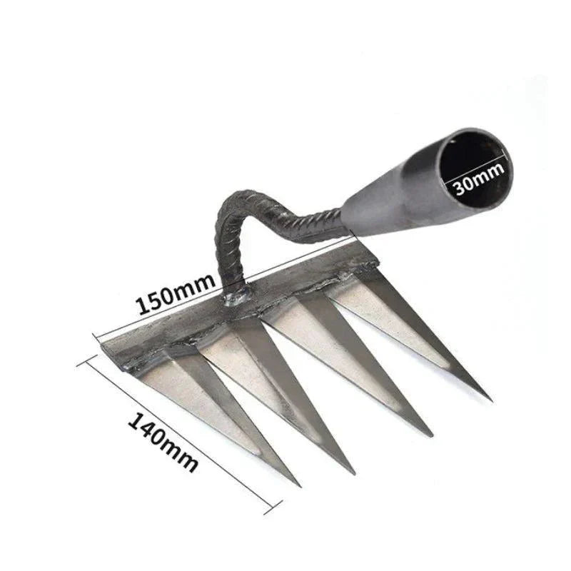 Carbon Steel WeedRake for Efficient Gardening and Weeding