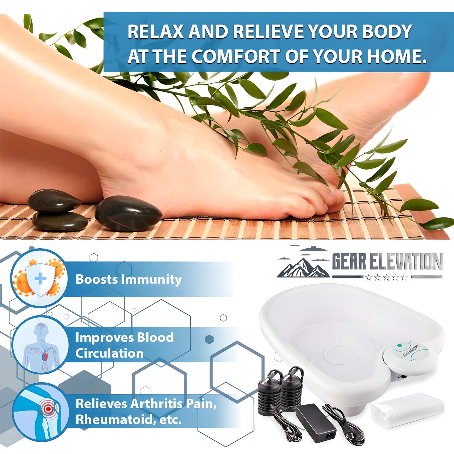 Detox Foot Spa for Relaxation and Toxin Flush