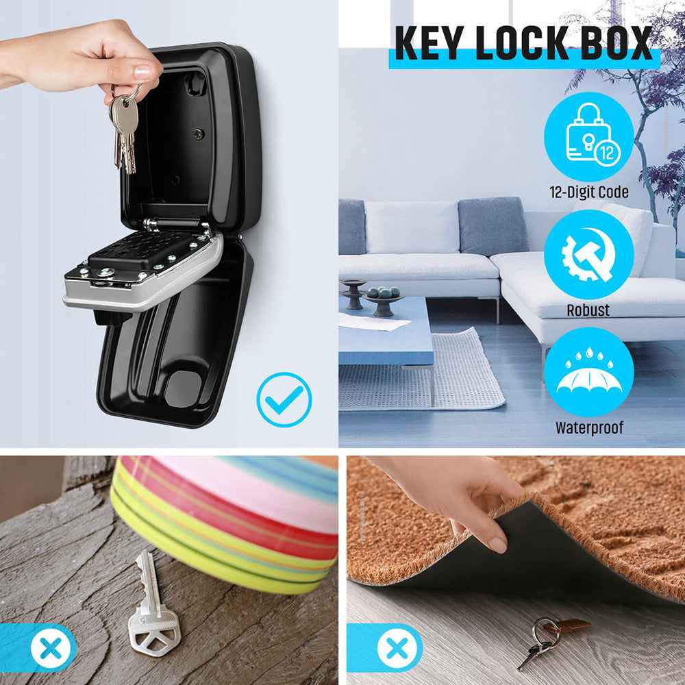 Waterproof Digital Lock Key Box for Outdoor Storage