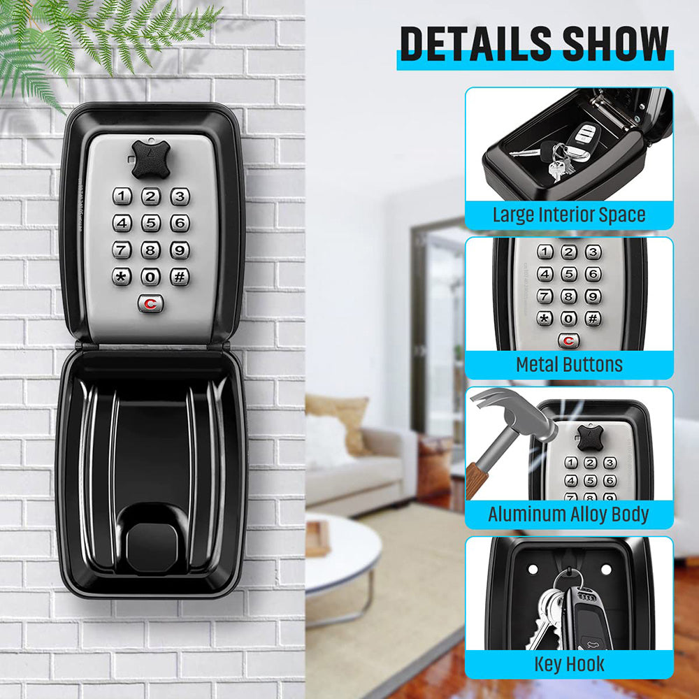 Waterproof Digital Lock Key Box for Outdoor Storage
