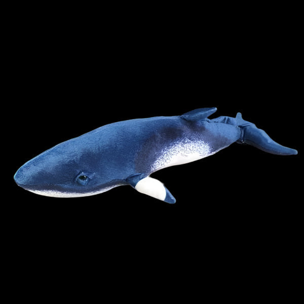 Minke Whale Plush Stuffed Toy - 21 Inch Blue & White