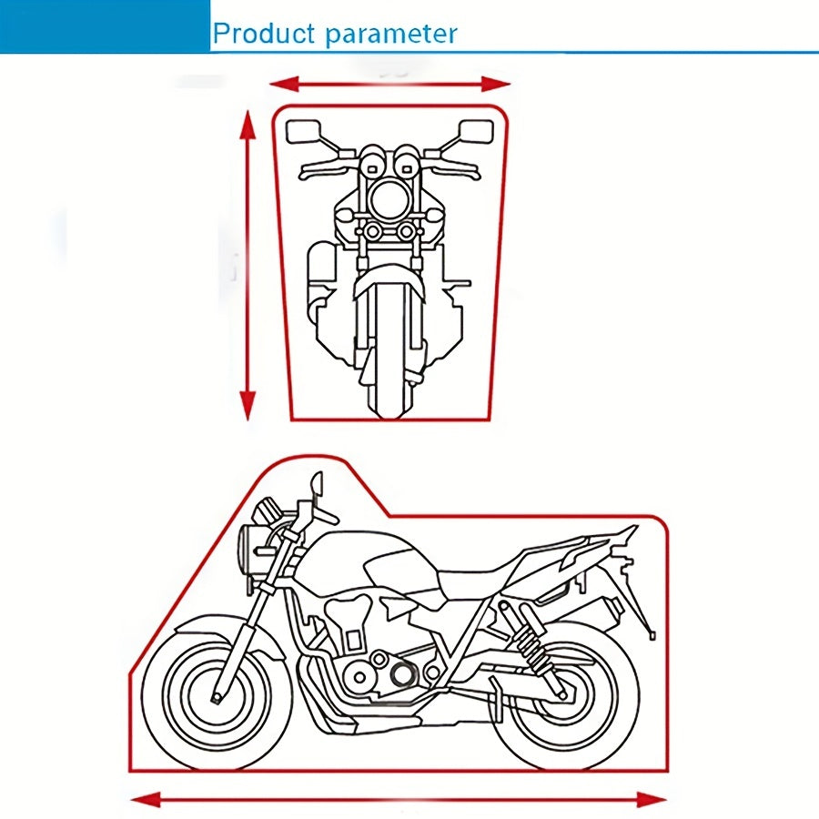 Woven Textile Motorcycle and Bicycle Cover for Dust and Moisture Protection