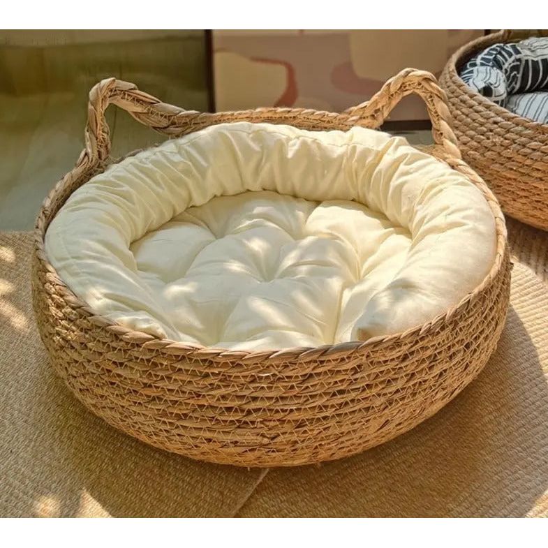 Orthopedic Cat Bed with Removable Cushion for Joint Relief