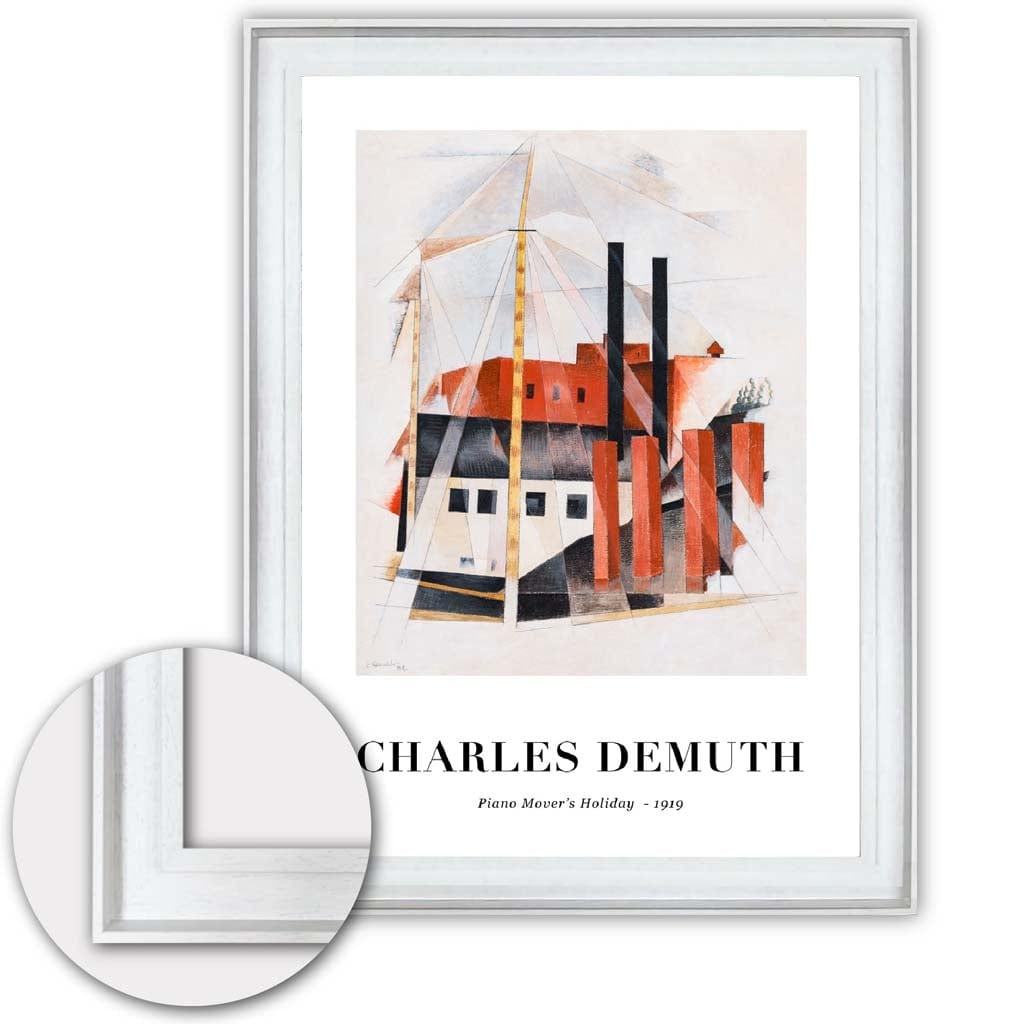 Digitally Reworked Charles Demuth Art Print on Matte Paper