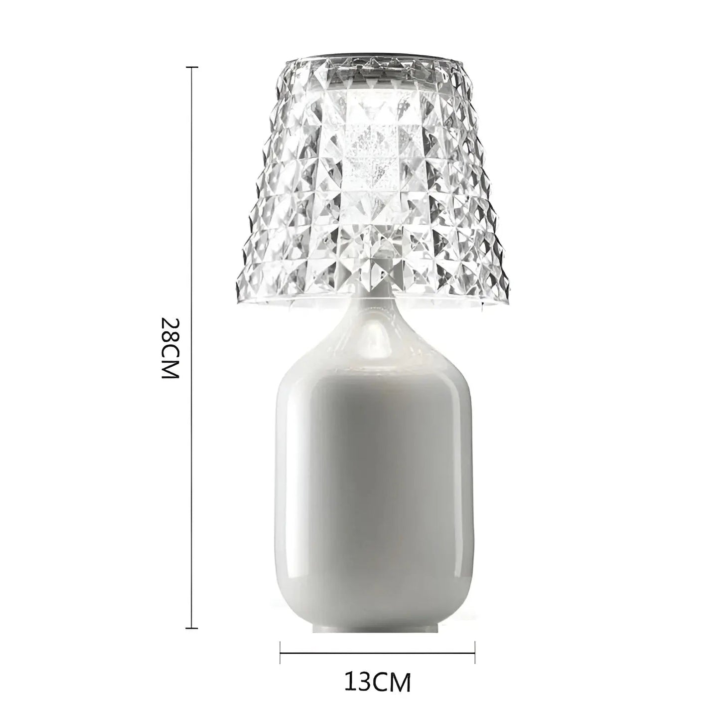 Wireless Gold LED Table Lamp - Modern Rechargeable Design