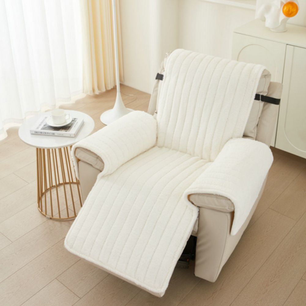 Microfiber Recliner Cover Protector - Non-Slip, Pet-Friendly