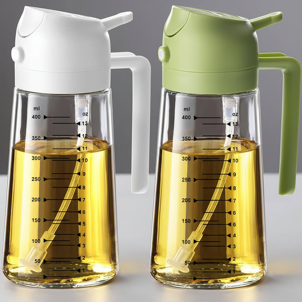 16oz BPA-Free Glass Olive Oil Sprayer & Dispenser