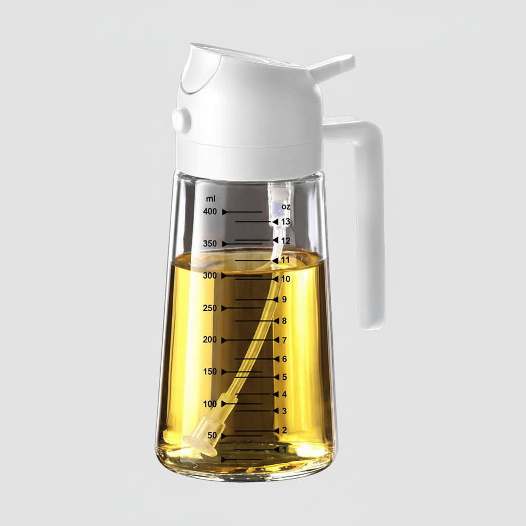 16oz BPA-Free Glass Olive Oil Sprayer & Dispenser