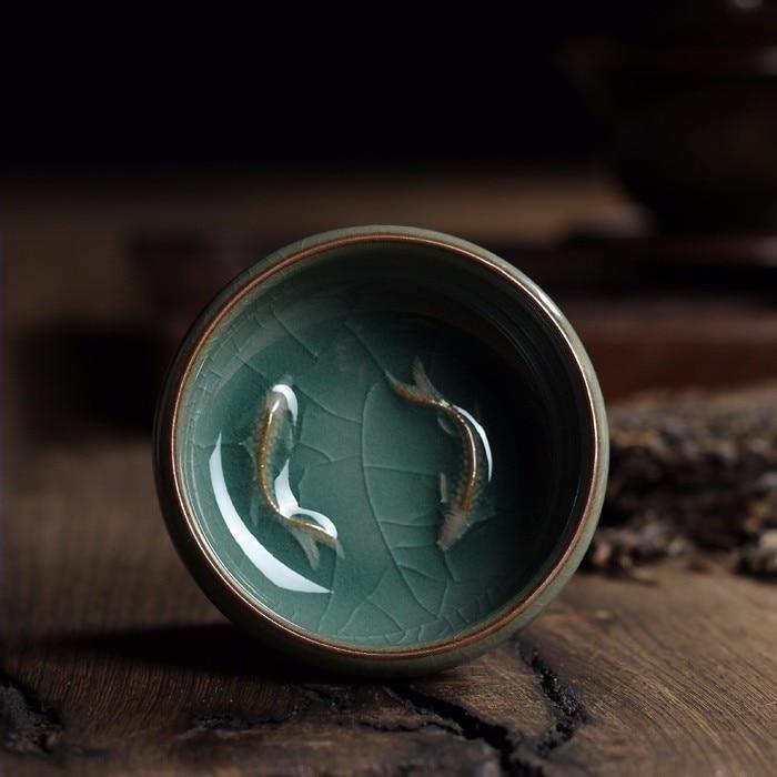 Sustainable Porcelain Koi Fish Planter