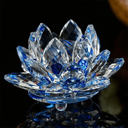 Quartz Crystal Lotus Flower Sculpture