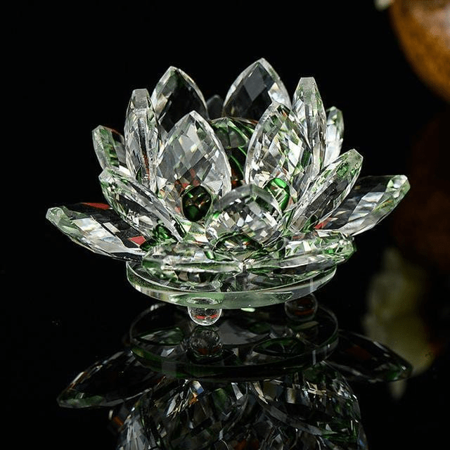 Quartz Crystal Lotus Flower Sculpture