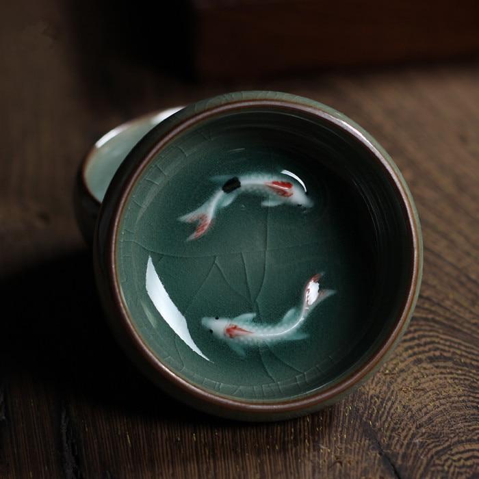 Sustainable Porcelain Koi Fish Planter