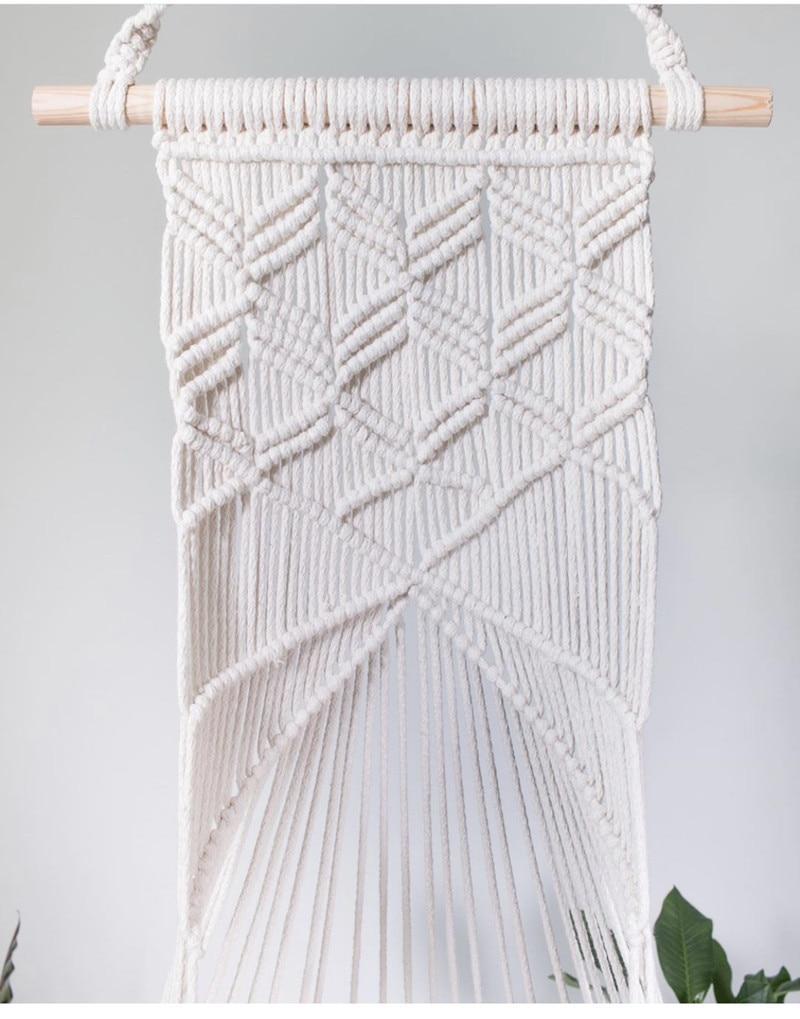 Handcrafted Macrame Cat Bed in White Cotton Rope