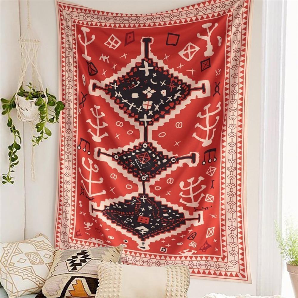 Moroccan Totem Wall Tapestry in 100% Polyester