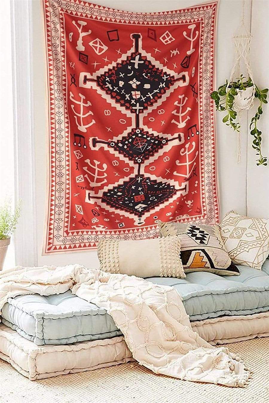 Moroccan Totem Wall Tapestry in 100% Polyester