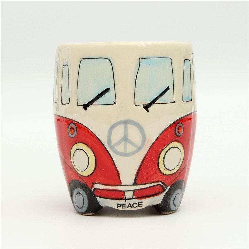 Hippie Bus Cartoon Coffee Mug - 11oz Ceramic in 4 Colors