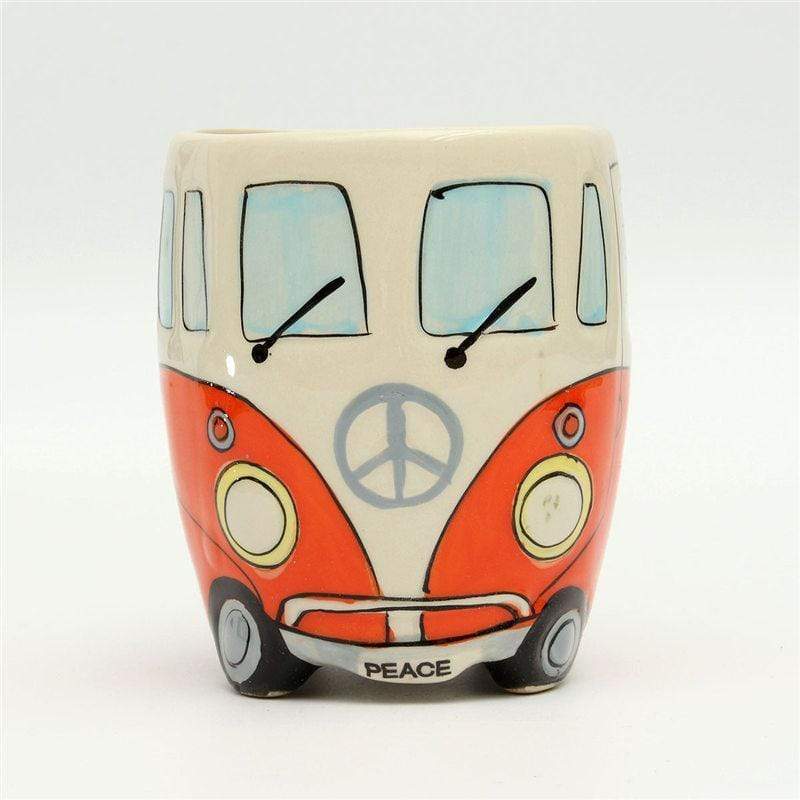 Hippie Bus Cartoon Coffee Mug - 11oz Ceramic in 4 Colors