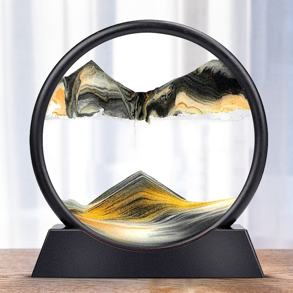 Levitating Hourglass Sand Sculpture