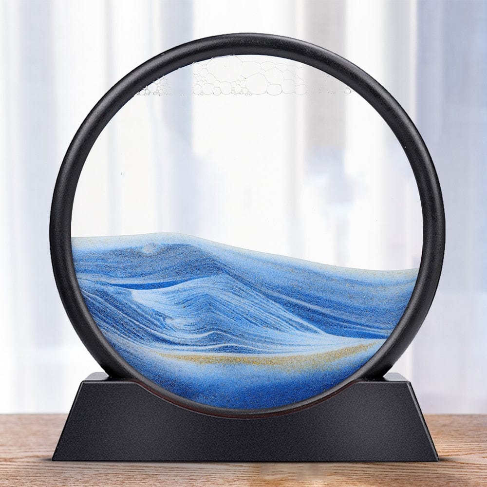Levitating Hourglass Sand Sculpture