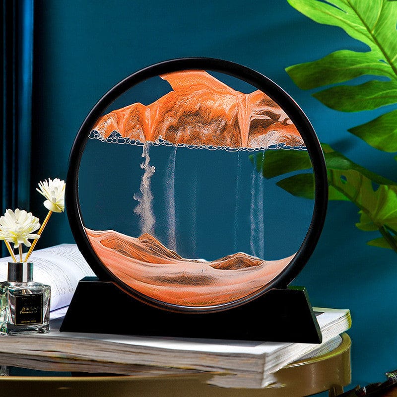 Levitating Hourglass Sand Sculpture