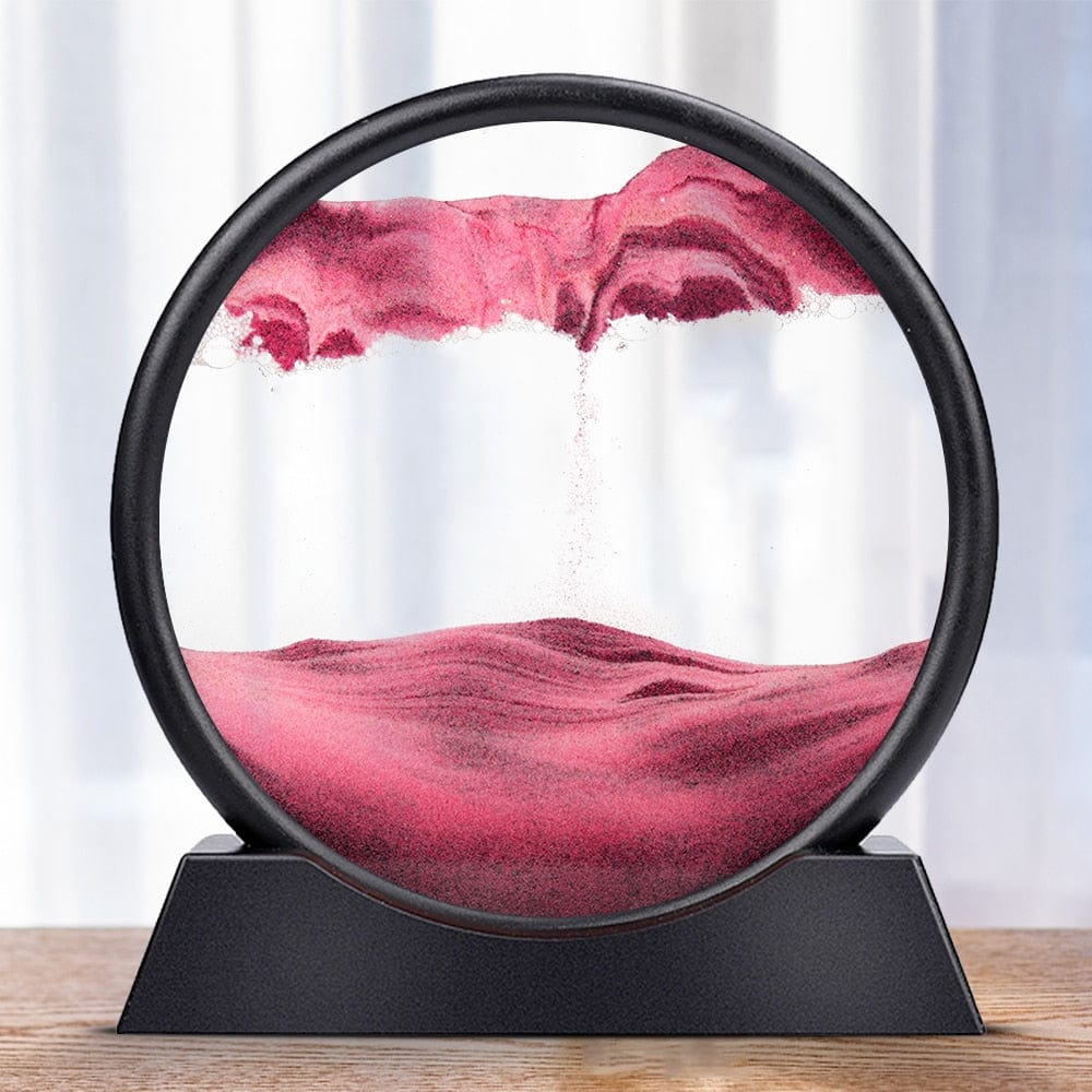 Levitating Hourglass Sand Sculpture