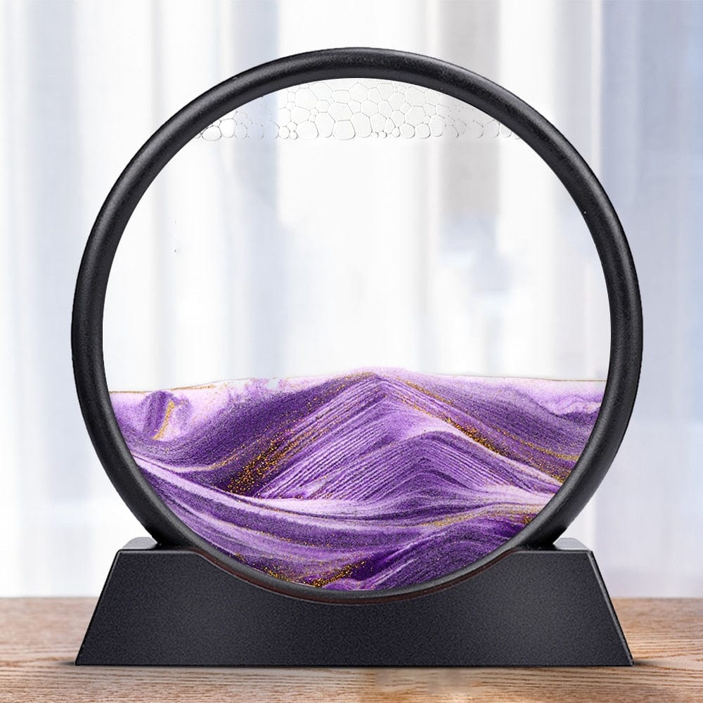 Levitating Hourglass Sand Sculpture