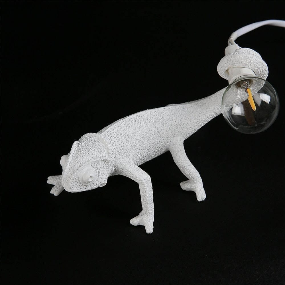 Chameleon Resin Table Lamp with LED Light