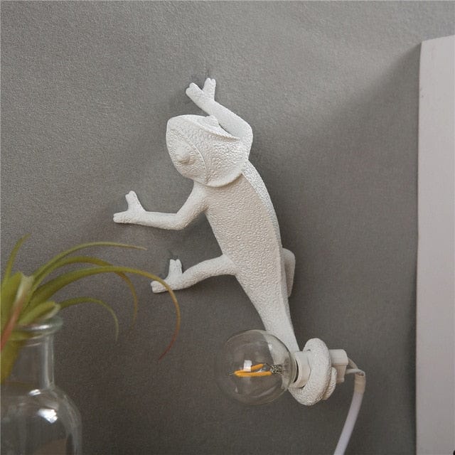 Chameleon Resin Table Lamp with LED Light