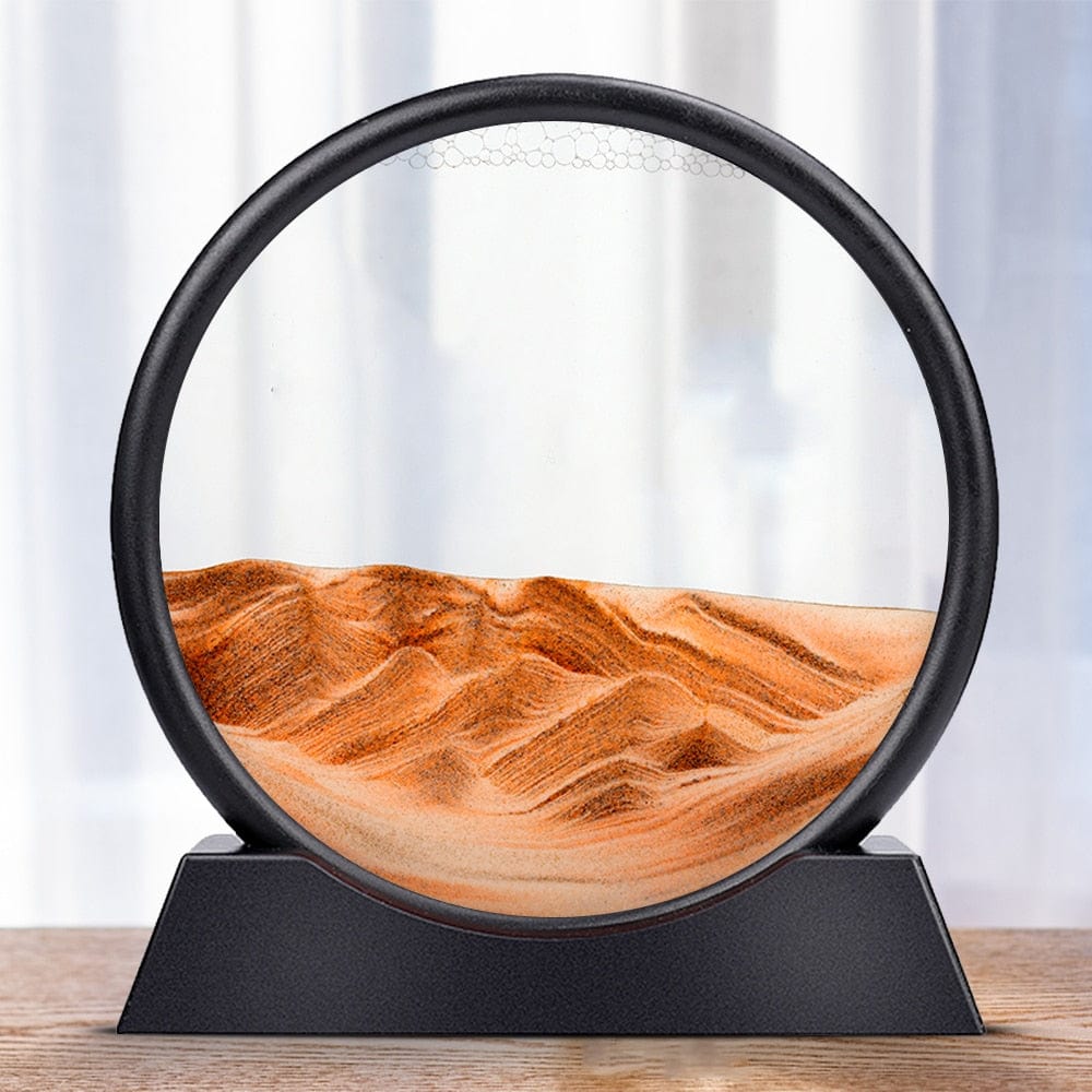 Levitating Hourglass Sand Sculpture
