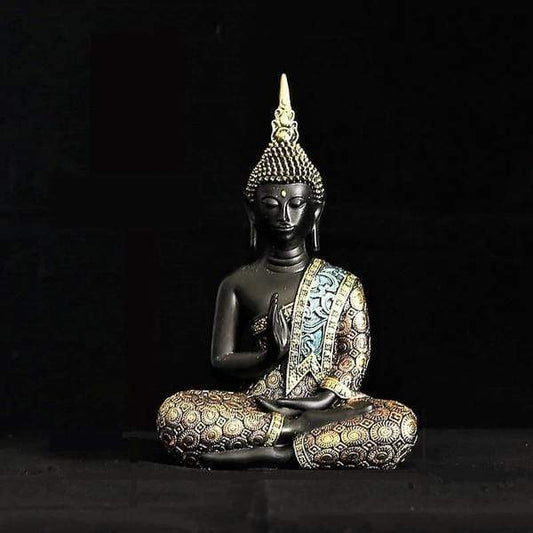 Resin Buddha Statue Figurine for Peaceful Home Decor