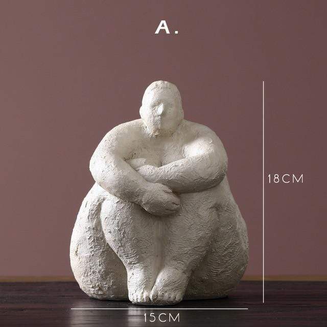 Resin Female Figure Statue for Home Decor